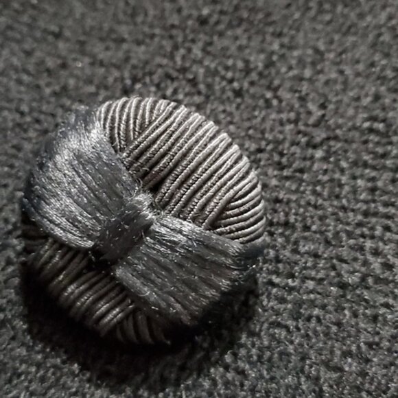 VINTAGE DEARDON BLACK LONG COAT WITH FUR COLLAR AND TRIM - Picture 7 of 16